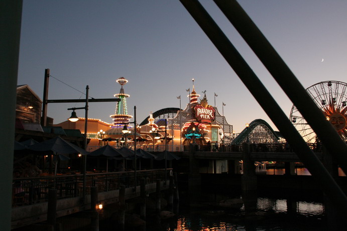 Paradise Pier at Dusk